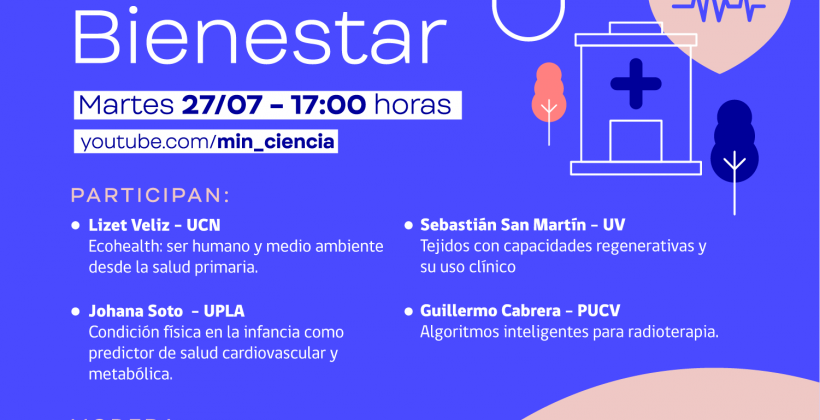 Webinar “Panorama Científico” del mes de julio se centrará en temas de salud y bienestar Webinar “Panorama Científico” del mes de julio se centrará en temas de salud y bienestar